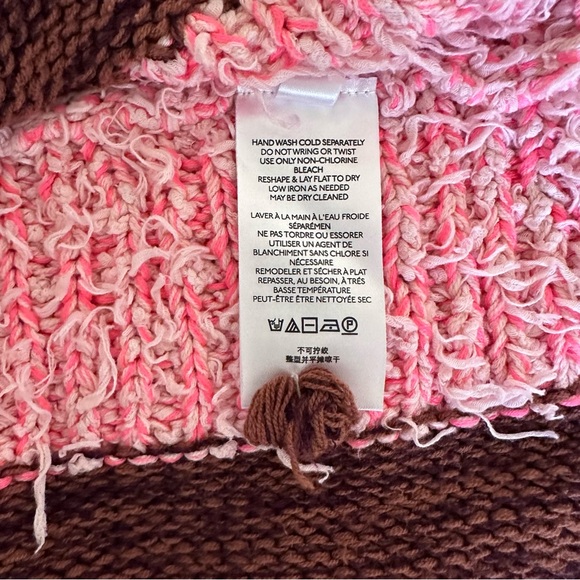 Anthropologie Textured Sweater Pancho Top - Size XS - Picture 9 of 11